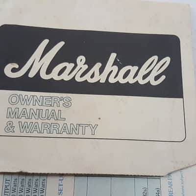 80's MARSHALL JCM 800 AMP / 4010 OWNERS MANUAL image 6