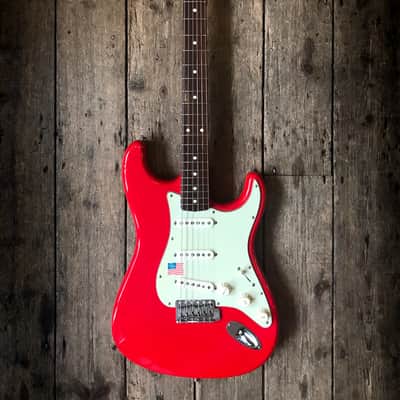 2008 Fender SE Stratocaster '1962' reissue Mark Knopfler signature model in Red finish with case image 2