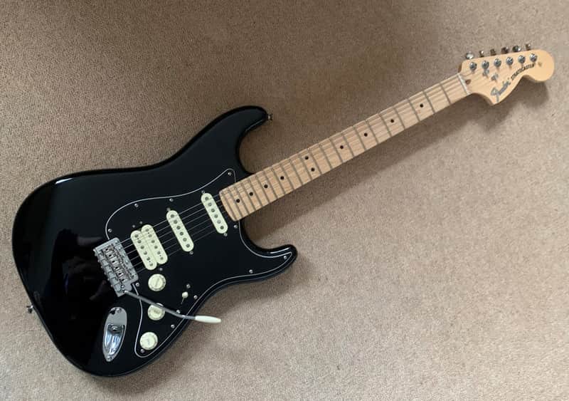 Fender American Performer Stratocaster HSS, Maple, Black 2019 image 1
