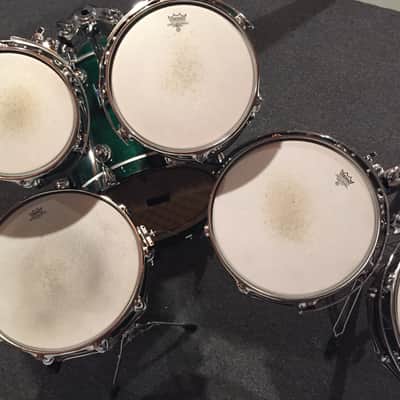 Premier Genista 90s Rare 6 Piece Birch Drum Kit Terraverdi Green image 4
