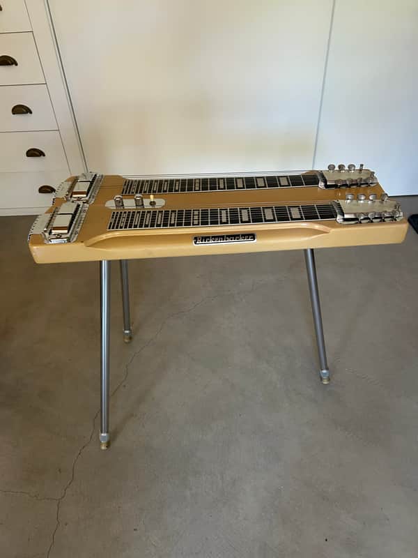 Rickenbacker Double 8 String Steel Guitar 1960's ? - Tan color. Not original , brushed on enamel. image 1