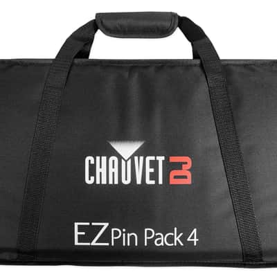 Chauvet DJ Ezpin Pack 4 EZpin Pin Spot Light Fixtures+Remote+Case+(4) O Clamps image 9