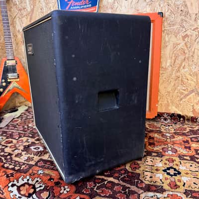 Vintage 1960s 1970s Laney Supergroup Bass Guitar 1x18 Amplifier Cabinet EMPTY image 5