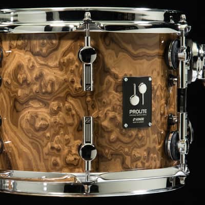 Sonor Prolite 4pc Studio Shell Pack 10/12/14/20 Chocolate Burl image 5