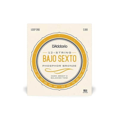 D'Addario EJ86 Phosphor Bronze 12-String Bajo Sexto Strings - .026-.046 image 1