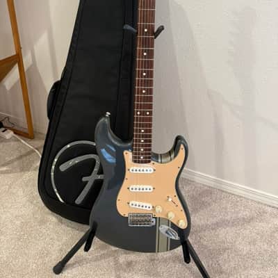 Fender Limited Edition John Mayer Stratocaster - Charcoal Frost Metallic with Racing Stripe 1/100 image 2