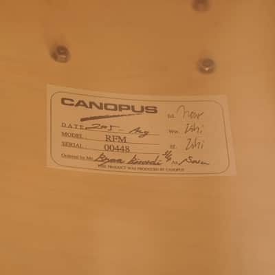 Canopus 12/14/18" RFM Maple Drum Set - Natural Oil image 23