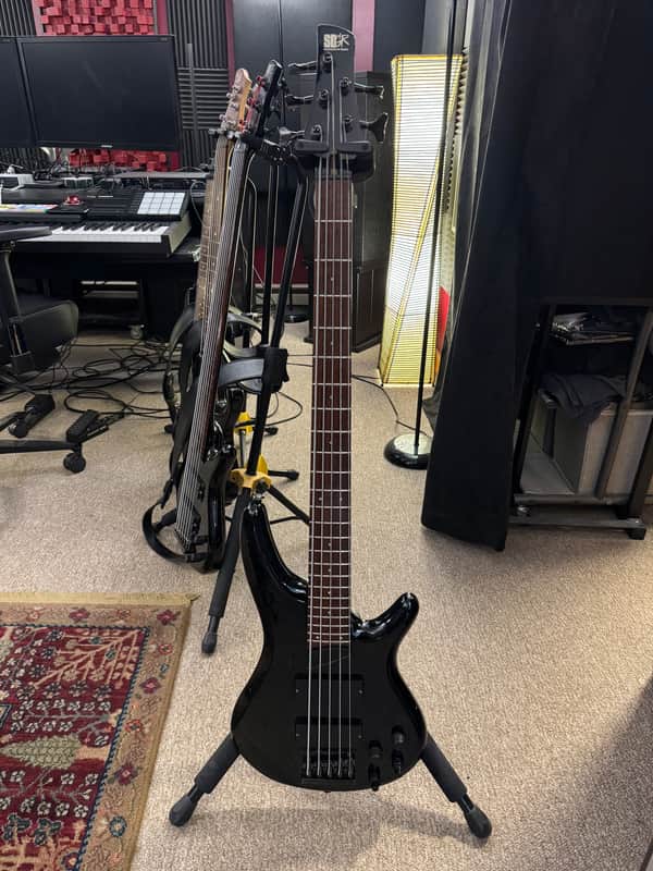 Ibanez SR885 Made In Japan MIJ 1996 Bass Guitar Black image 1