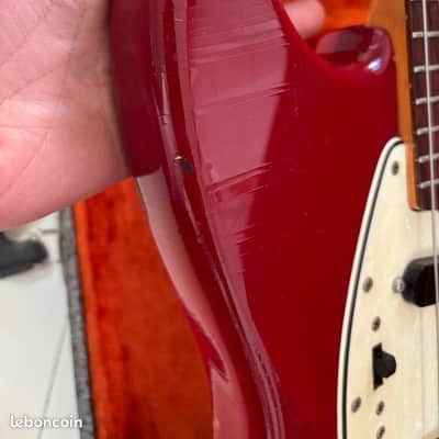 fender mustang 1966 100% original dakota red with original case image 4