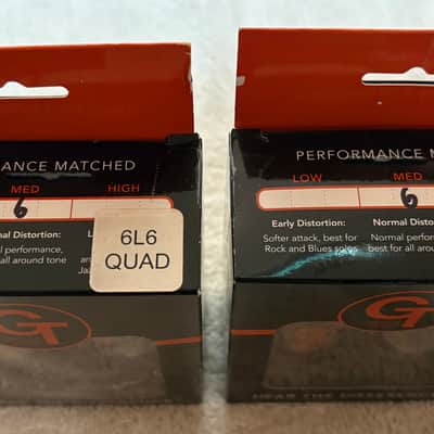 Groove Tubes GT-6L6-GE Gold Series Medium Output Power Tubes - Matched Quartet 2010s - Standard image 2