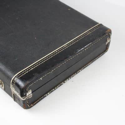 1967-1971 Black Fender Jazz Bass Precision Bass Hardshell CASE GREAT Red Interior Cheney England 1968 1969 1970 1972 1975 image 4