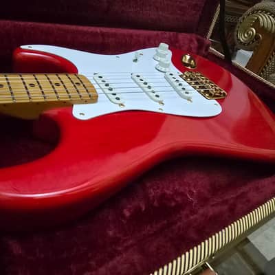 Rare! 1993 Fender Japan Custom Edition 50's Stratocaster ST57G Charcoal Red image 12