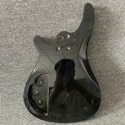 Black Solid Basswood Electric Bass DIY Project Body image 4