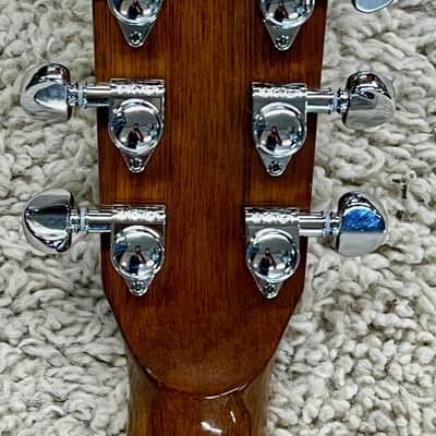 Zager ZAD-500MCE/N Solid Spruce/Mahogany Acoustic Electric OM Size + Case - Used image 7