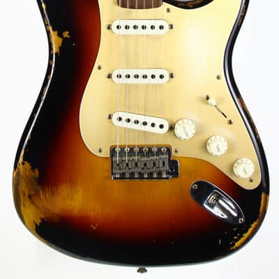 Fender Custom Shop LTD NAMM 59 Reissue Stratocaster Heavy Relic 2017 Roasted Neck 1959 Sunburst image 7