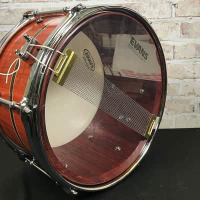 Doc Sweeney ( Danville Drumworks) 7x12 Padauk w/ Wheat Stripe image 7