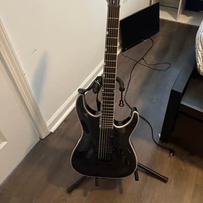 ESP LTD MH-1000 Evertune with Ebony Fretboard 2017 - Present - See Thru Black image 3