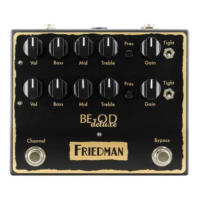 Friedman Amplification BE-OD Deluxe Dual Overdrive Guitar Effects Pedal image 1