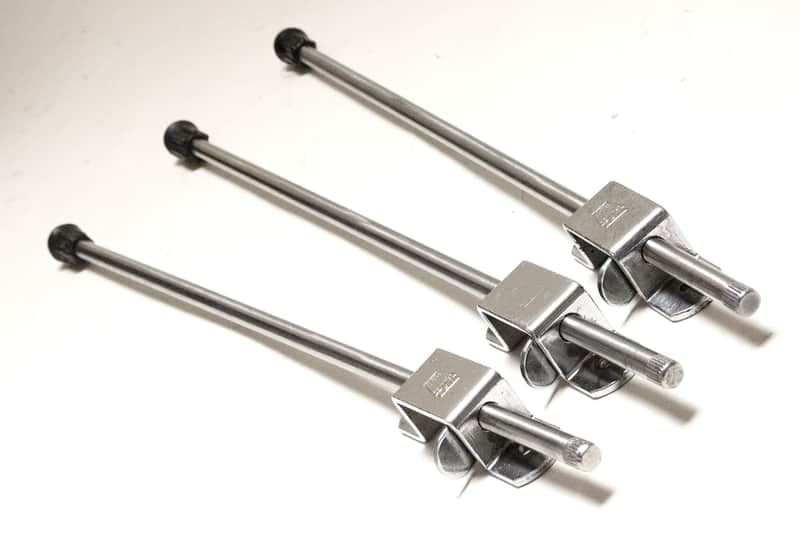 Ludwig (WFL) Floor Tom Legs &  Mounts, Chrome Plated, Original Deco Feet, Mounting Hardware - 1950s to Early 60s / INSPECTED & TESTED image 1