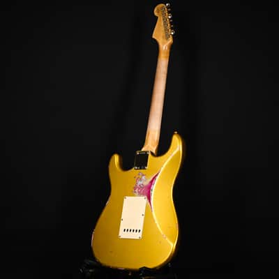 Fender Custom Shop 1962 Stratocaster w/ Gold Hardware Heavy Relic- Frost Gold / Pink Paisley 2024 (R139235) image 15