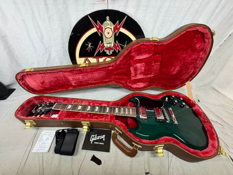 Gibson SG6100TLNH1 SG Standard '61 1961 Reissue Guitar with Case 2024 - Translucent Teal image 1