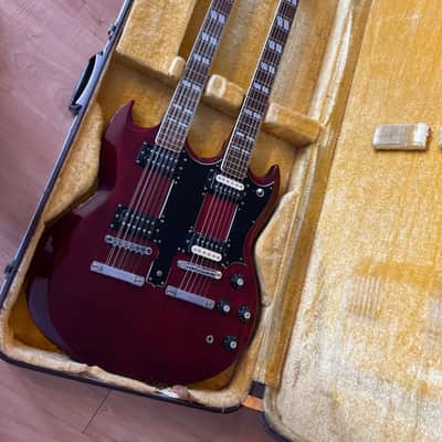 Ibanez 2402 Double Cutaway Double Neck 1974 - 1977 - Walnut image 1