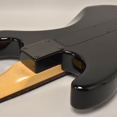 1990s Optek Fretlight FG-200 Project Guitar Black image 12