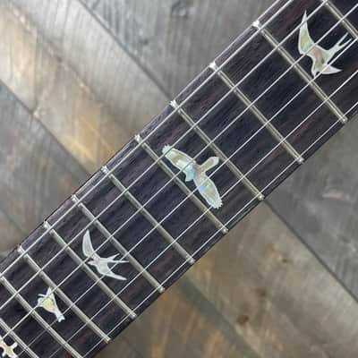 PRS Custom 24 Piezo Natural Back Custom Color - Charcoal Sapphire Wrap Burst 343363 image 4