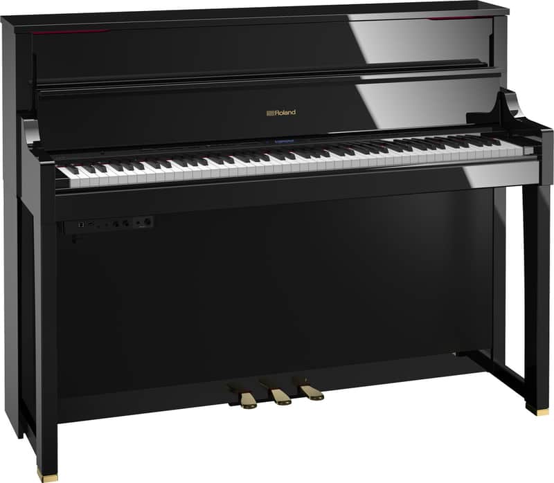 Mint Roland LX17 Digital Piano Polished Ebony floor model image 1