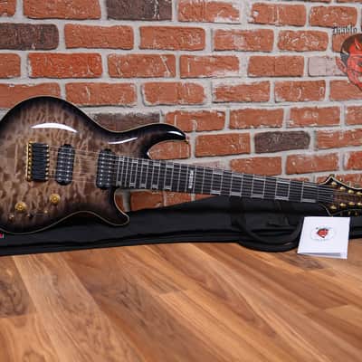 ESP LTD JR-608 Javier Reyes Signature Quilted Maple Top Faded Blue Sunburst 2016 w/Gigbag image 2