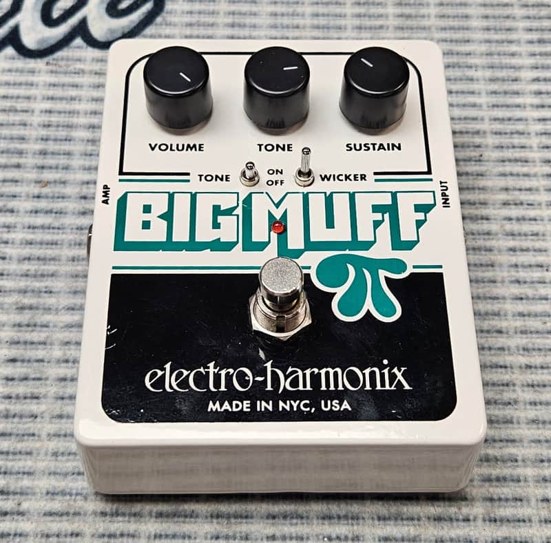 Electro-Harmonix Big Muff Pi with Tone Wicker Fuzz Pedal (USED) image 1