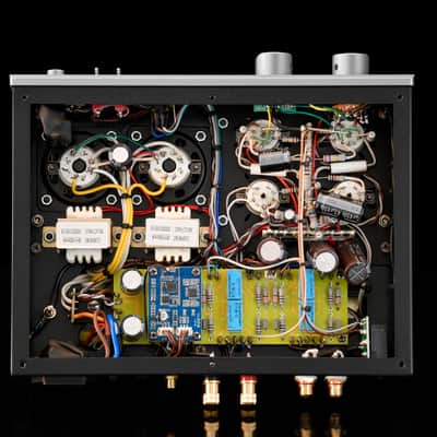 Muzishare X3T Tube Amplifier, Class A Single Ended,Bluetooth Input,Balanced or 6.35mm TRS Headphone Output,Tubes EL84x2, AC115 and AC230 Switchable image 5