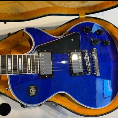 Gibson Le Paul Custom Shop 2025 - Gibson Custom Les Paul Custom AAA Quilt Top - Viper Blue Gloss, image 17