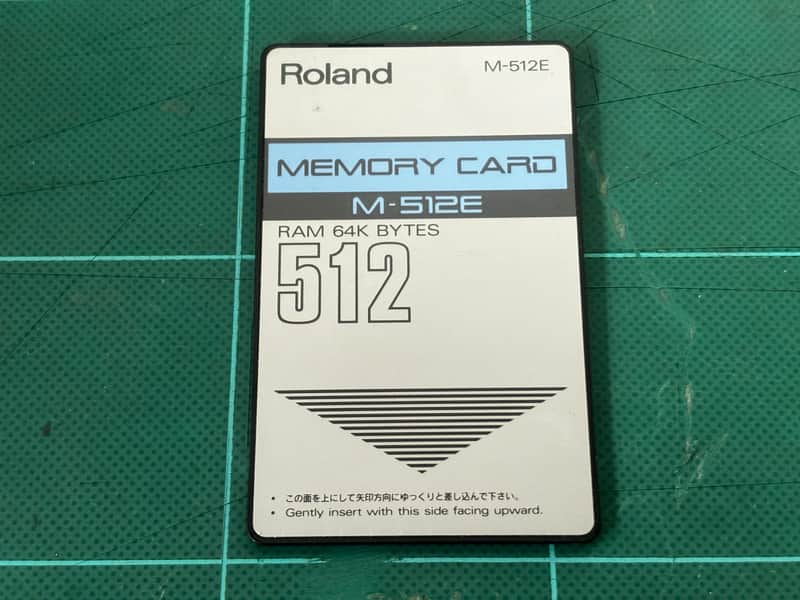 ROLAND M-512E MEMORY CARD RAM 64K BYTES | Reverb