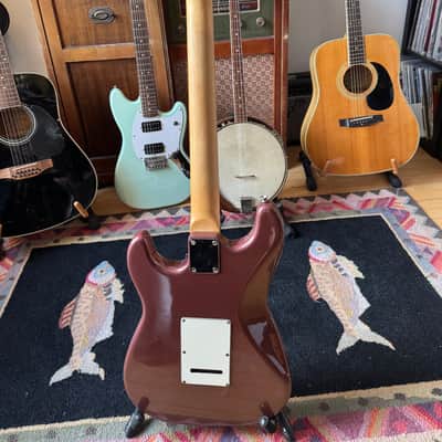 Lotus Stratocaster Copy 1980s - Creamy Plum image 8