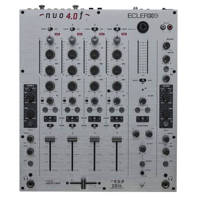 Ecler NUO4.0F Professional 4-Channel DJ Mixer-Silver *USA Small Business* image 1