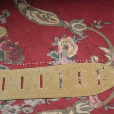 new (NO tags) Perri’s Leathers Ltd BM2-BLK 2" Soft Italian Premium Leather Black / Suede Tan (natural) Guitar Strap - main side is Black Leather / backing is Tan (natural) Suede [strap can be reversed] - adjustable length of 37" to about 50" image 14