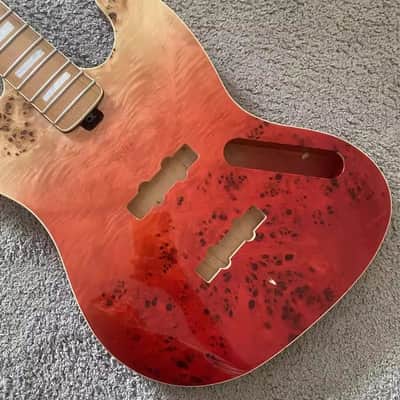 Custom DIY Project 4 String Jazz Bass Style Alder Body, Roasted Maple Neck image 9