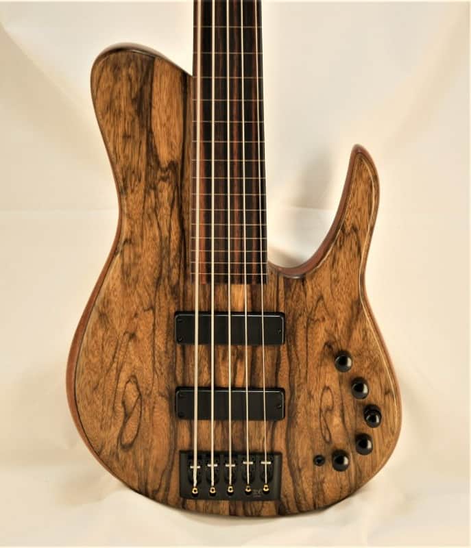 JCR SJ 5 Black Limba Fretless image 1