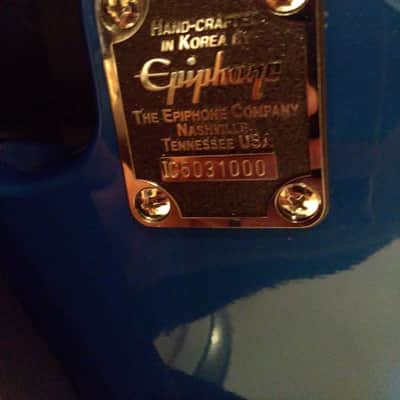 Epiphone Thunderbird Non Reverse 1995 blue image 8