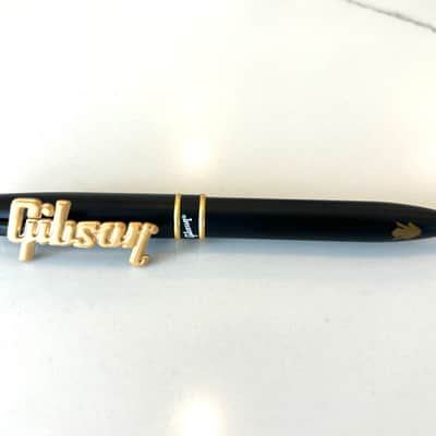 Official Gibson Black Logo Pen w/ Collector Case | Gold Gibson Script image 2