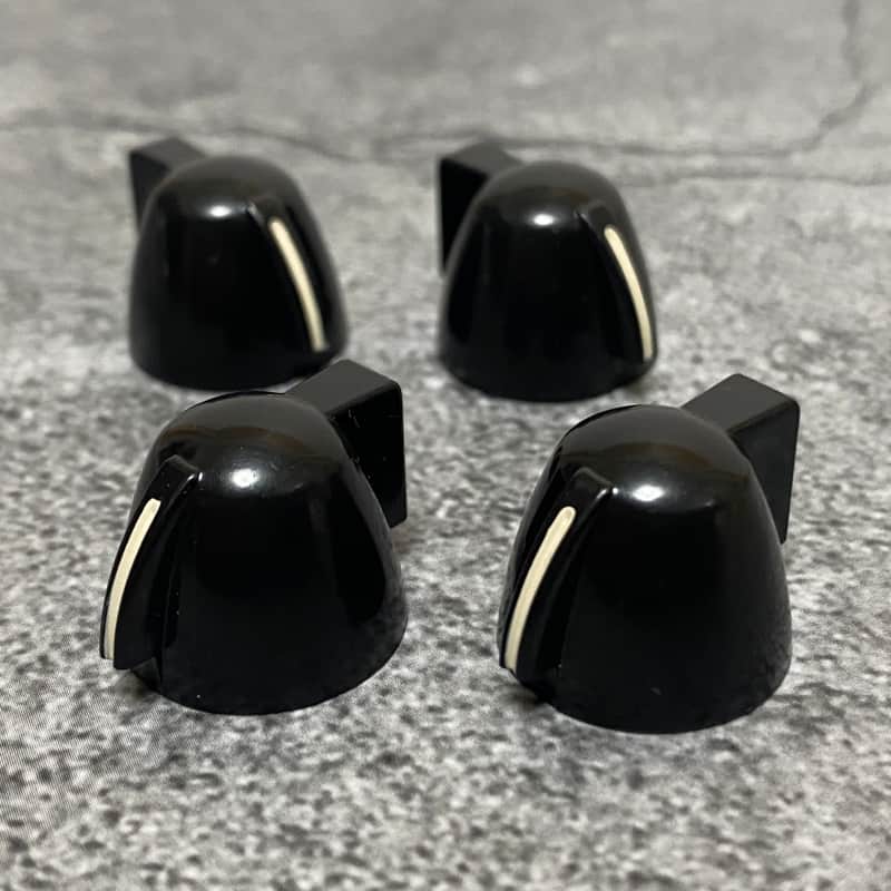 4x Black Tea Kettle Coffee Pot Chicken Head Guitar Knobs Pedal Amp Pointer Knob 6mm Push On image 1