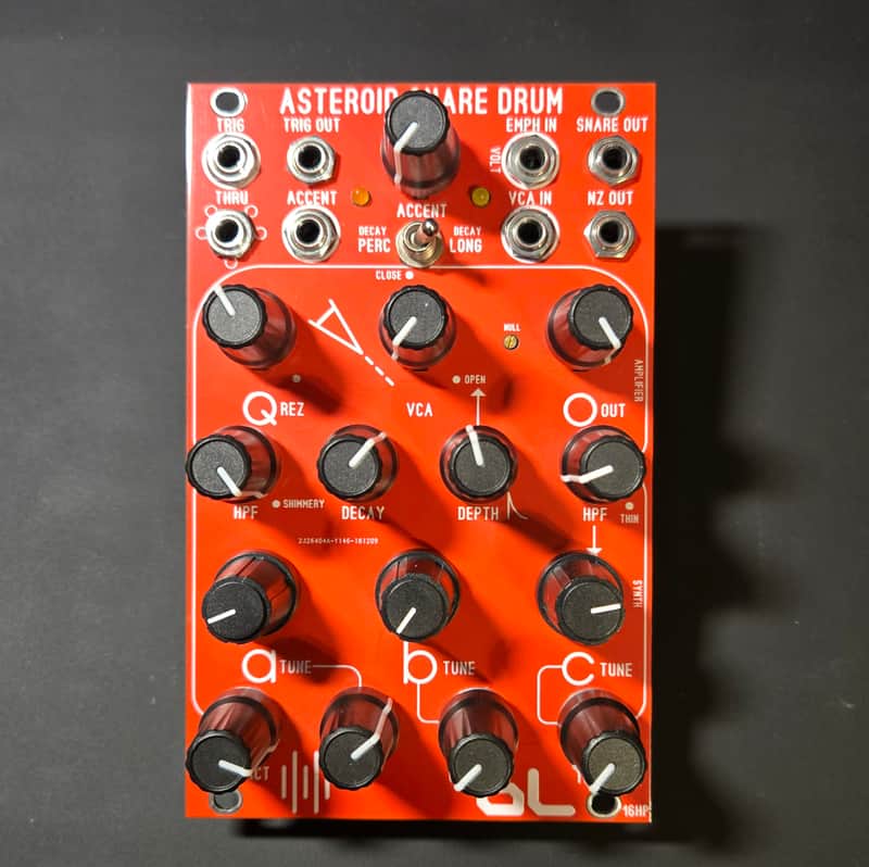 Blue Lantern Asteroid Snare Drum - Red image 1