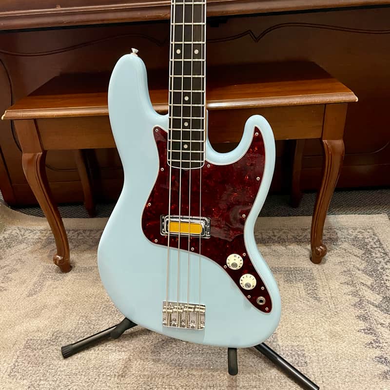 Like New! Fender Goldfoil Jazz Bass  Sonic Blue image 1