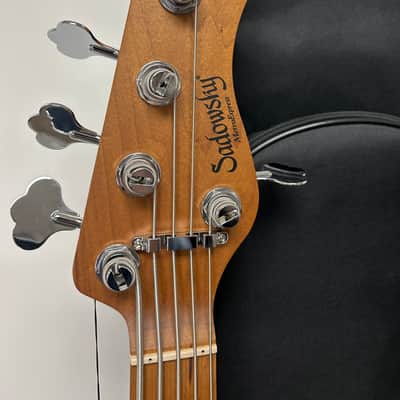 Sadowsky MetroExpress 21-Fret 5 String Vintage M Bass - Candy Apple Orange image 3