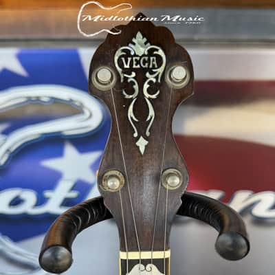 Vega Style M Tubaphone 1909 - 4-String Banjo w/Original Case & Accessories USED image 4