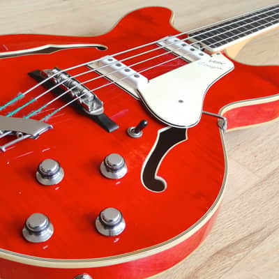 1960s Vox Cougar V214 Vintage Electric Bass Guitar Eko Italy Cherry Minty w/ohsc image 7