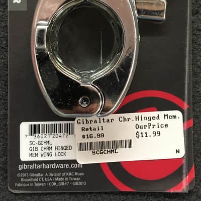Gibraltar SC-GCHML Chrome Series Hinged Memory Wing Lock