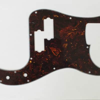 Dark Brown Tortoiseshell Scratch Plate Pickguard to fit USA/Mex Precision Bass P Bass guitar