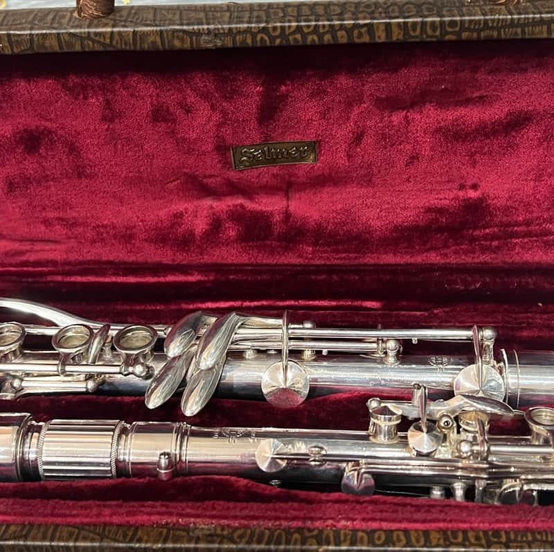 Selmer Depose Metal Silver Bb 1930 - Silver Clarinet image 1